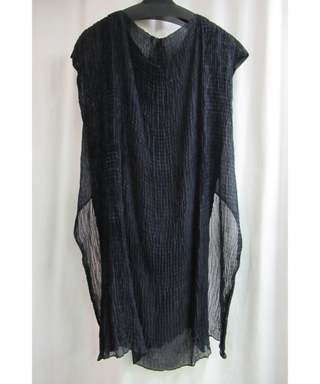 95ss yohji yamamoto femme vintage 黒 チリメン 着物デザインカットソー FB-T71-836