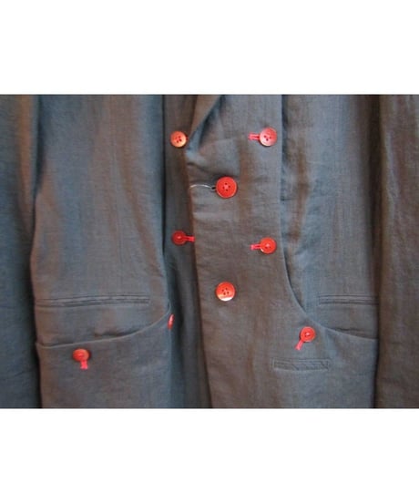 未使用 05ss yohji yamamoto pour homme 多釦デザインロングジャケット HY-J60-801