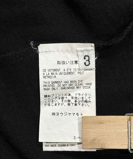 2010SS yohji yamamoto pour homme プリント半袖Tシャツ（HJ-T86-095）