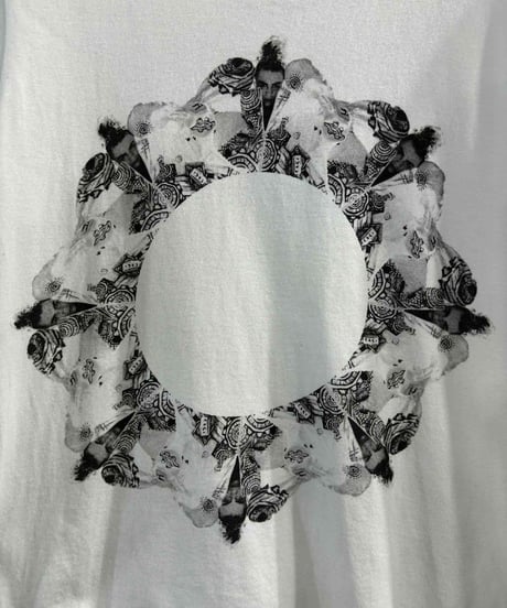 2014AW yohji yamamoto femme プリント半袖Tシャツ（FF-T92-076）