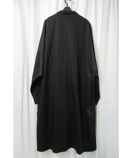 19ss yohji yamamoto pour homme  スリーブ パチポケットデザイン ロングコート（HH-C09-039）
