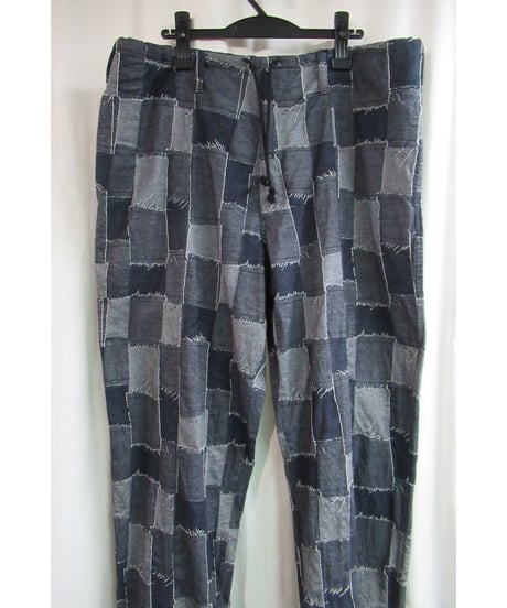 16aw yohji yamamoto pour homme パッチワーク ひもワイドパンツ HR-P63-045