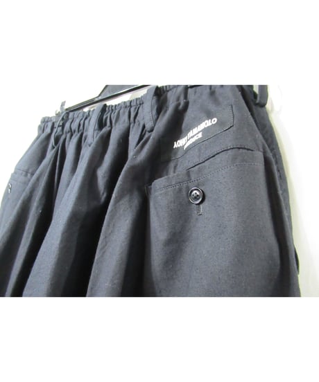 19aw yohji yamamoto pour homme  刺繍デザイン コットン カラスパンツ（HC-P04-003）