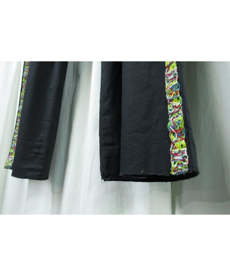 13ss yohji yamamoto pour homme ３タック 脇テープデザイン ストレートパンツ （HX-P64-045）