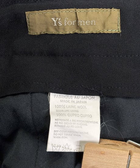 Y's for men yohji yamamoto ウエスト紐パンツ（MY-P11-100）