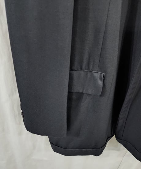 1994AW yohji yamamoto pour homme 黒 vintage デザイン3釦 ジャケット （HV-J82-174）