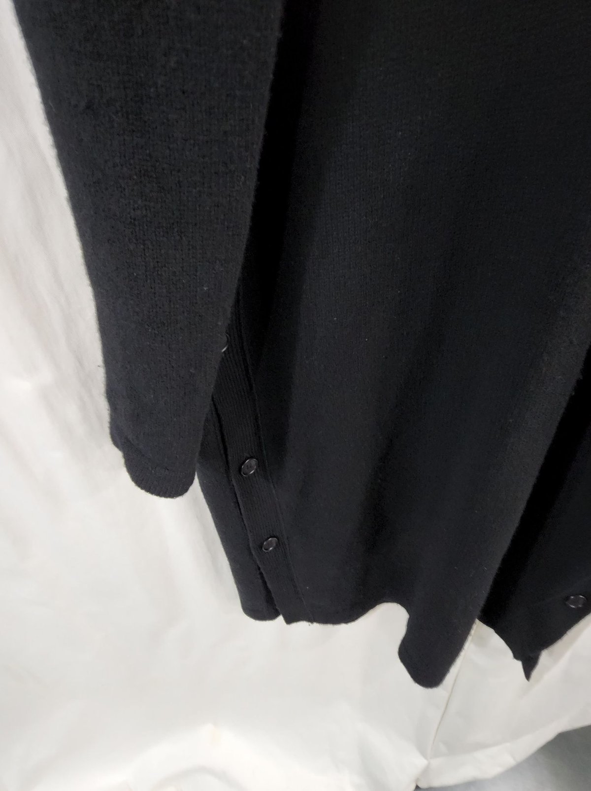 18aw yohji yamamoto pour homme 黒 サイドスリットロングニット 