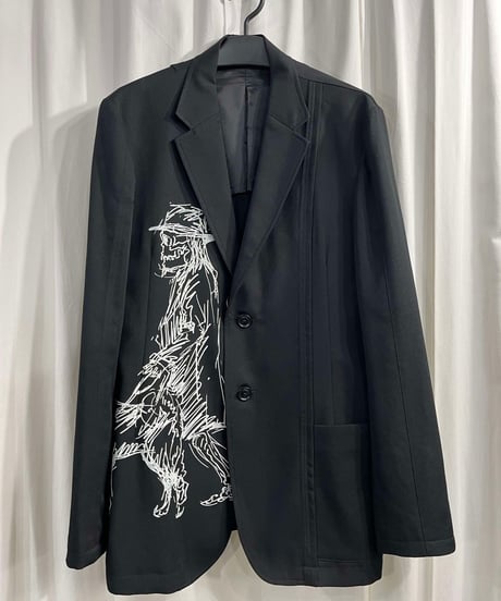 2016SS yohji yamamoto pour homme スカルプリントジャケット（HO-J13-101）
