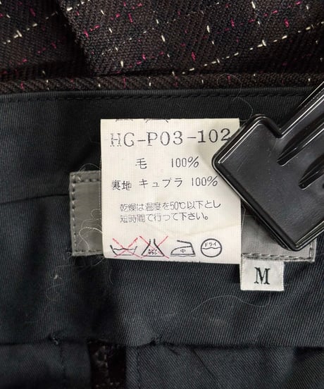 1996AW yohji yamamoto pour homme vintage 2タックパンツ（HG-P03-102）