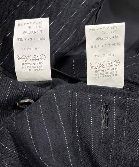 Y's for men yohji yamamoto ストライプスーツ（MR-J91-201）