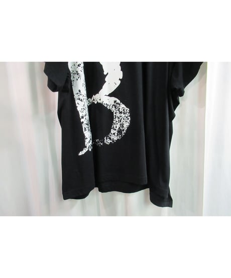 20aw B yohji yamamoto +noir 黒 【B】半袖 プリントカットソー NR-T60-077