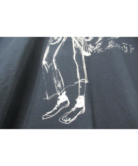 Lazy yohji Yohji Yamamoto +noir バックブリントデザイン ラグランスリーブカットソー（NK-T03-075）