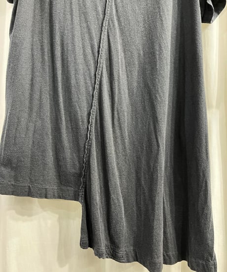 2018SS REGULATION yohji yamamoto MEN ナナメハギ半袖Tシャツ（HW-T55-274）