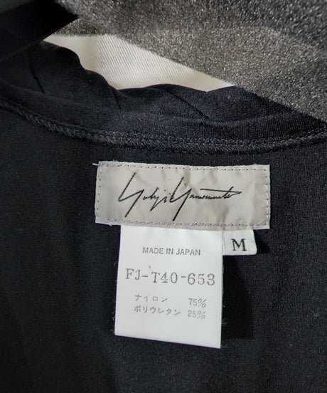 1998ss yohji yamamoto femme 黒デザインカットソー  (FJ-T40-653)