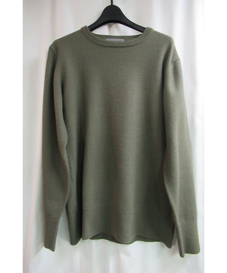 02aw yohji yamamoto pour homme カーキ シンプルニット HM-K44-193