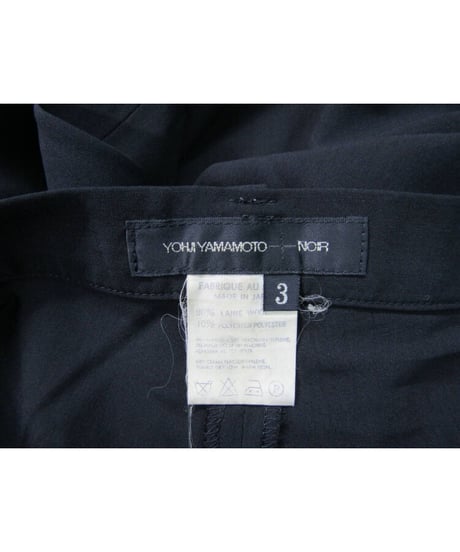 yohji yamamoto +noir シンプルテーパードパンツ NF-P03-110
