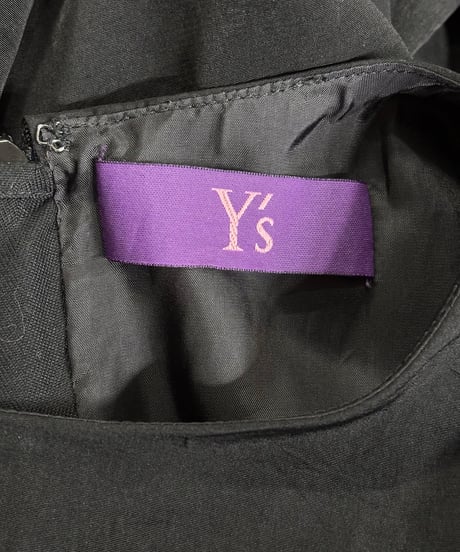Y's ピンクタグ yohji yamamoto 切り替えノースリーブワンピース（YG-D16-500）