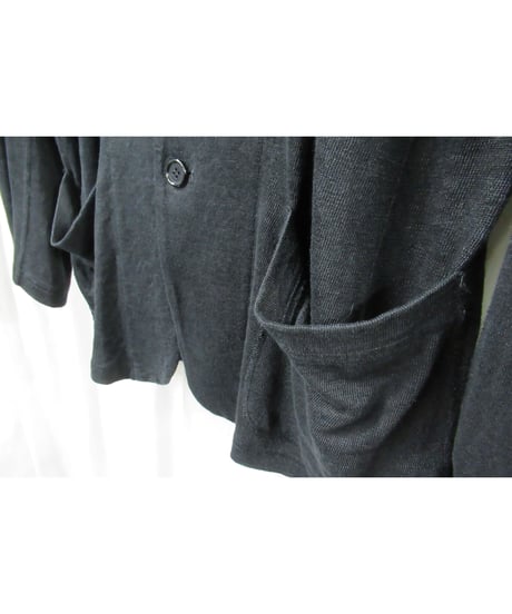 10ss yohji yamamoto pour homme 麻 スタンドカラージャケット（HJ-J60-352）