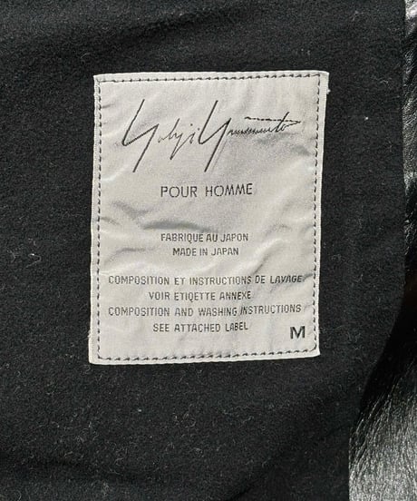 1998AW yohji yamamoto pour homme vintage レザージップアップジャケット（HY-J07-735）