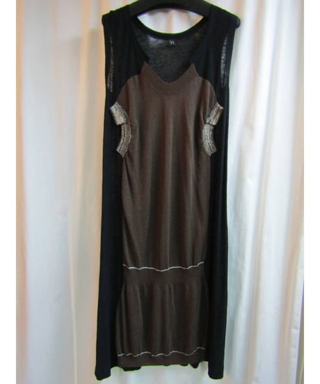 Y's yohji yamamoto フロントデザインリネンワンピース YX-T88-869