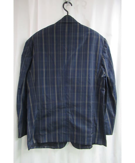 1980年代 初期 COMME des GARCONS HOMME PLUS 紺 チェックジャケット PJ-11019M