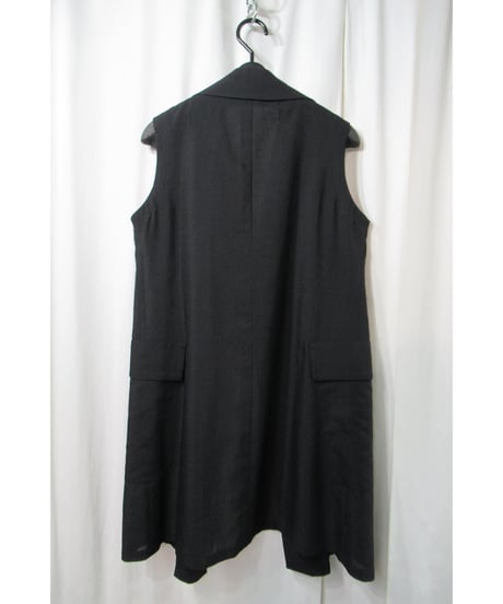 03ss yohji yamamoto femme ノースリーブ ボタンレスデザインジャケット（FQ-J35-118）