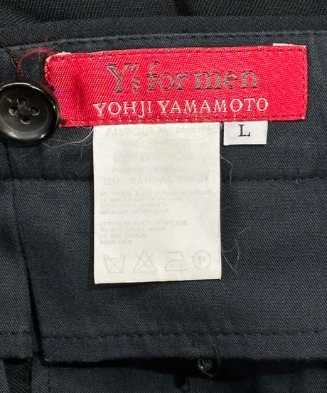 難あり Y's for men 赤タグ yohji yamamoto vintage ウ－ル パンツ（MY-P51-170）