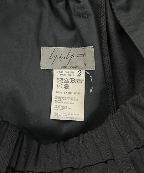 2017AW yohji yamamoto pour homme ラップパンツ（HK-P24-100-2）