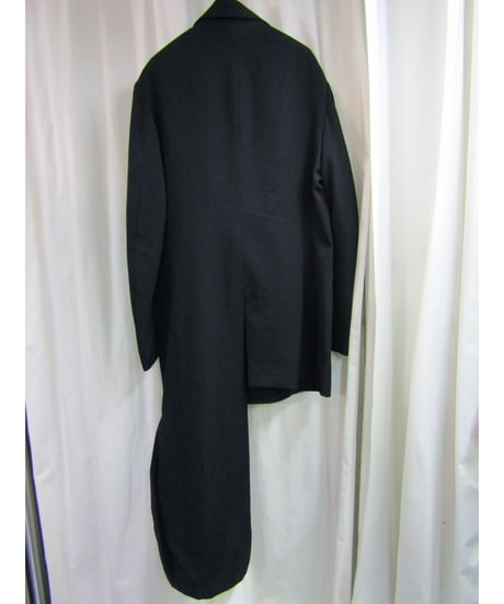 19aw yohji yamamoto pour homme アシメトリーロングジャケット HC-J40-100