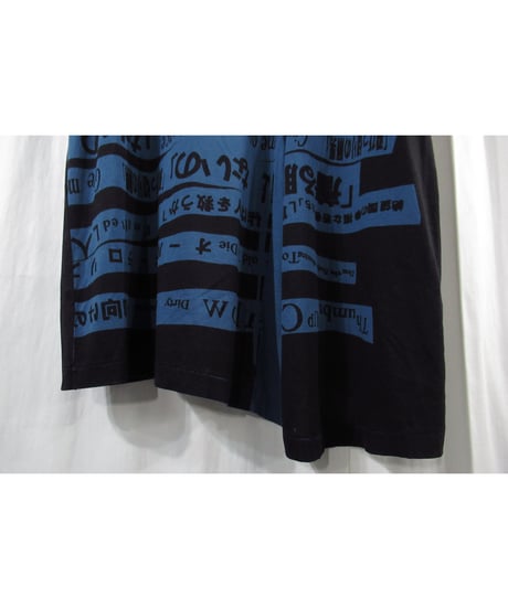 18ss yohji yamamoto pour homme デザインプリントカットソー（HW-T28-273）