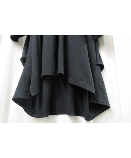 Lazy yohji Yohji Yamamoto +noir バックブリントデザイン ラグランスリーブカットソー（NK-T03-075）