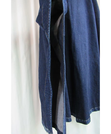 yohji yamamoto +noir Super Blue デニムポンチョ コート