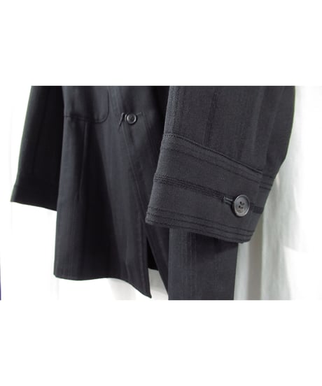 93aw yohji yamamoto femme vintage ストライプ 襟変形デザインジャケット（FP-J17-155）