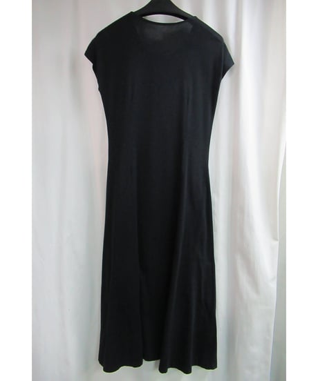 90's Y's yohji yamamoto vintage 黒 シンプル カットソーロングワンピース  YG-T53-015