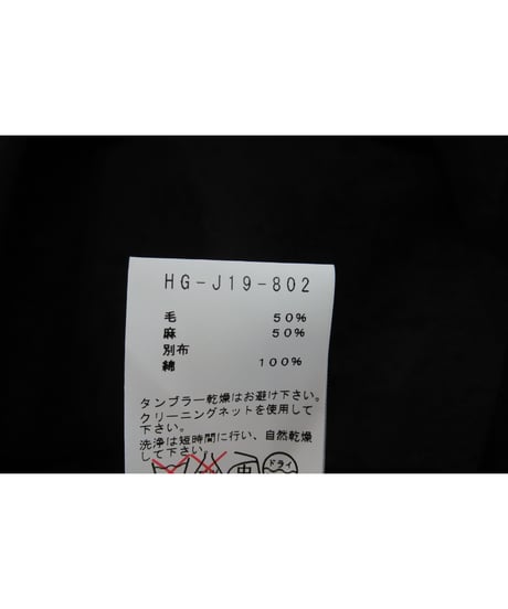 14ss yohji yamamoto pour homme  黒 レイヤードデザインジャケット HG-J19-802