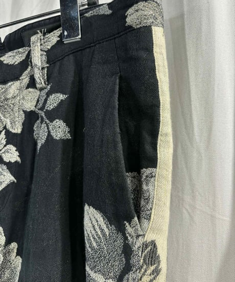 Y's yohji yamamoto フラワー柄コットンパンツ（YF-P14-010）