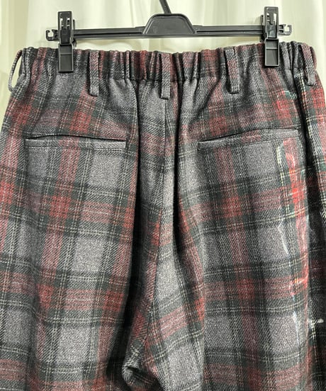 2020AW yohji yamamoto pour homme チェックパンツ（HR-P51-107）