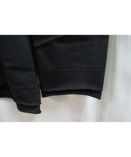 camphor tree 黒  裾レイヤードデザインカットソー M size