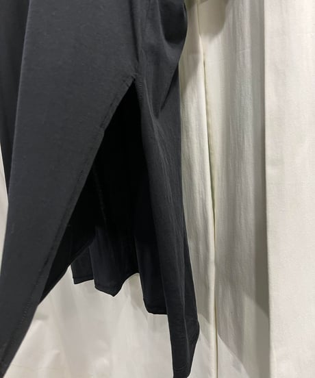 2020SS yohji yamamoto pour homme スリットロング半袖Tシャツ（HN-T66-880）