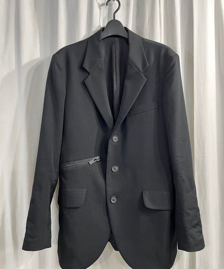 2021AW yohji yamamoto pour homme 右脇ファスナー開きジャケット（HX-J13-100）