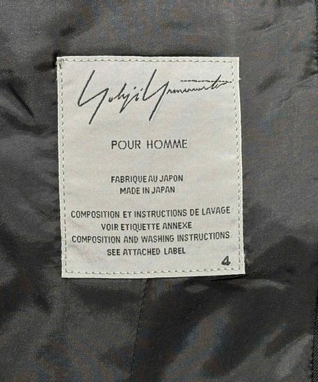 2011SS yohji yamamoto pour homme 3つ釦シンプルジャケット （HO-J23-100）