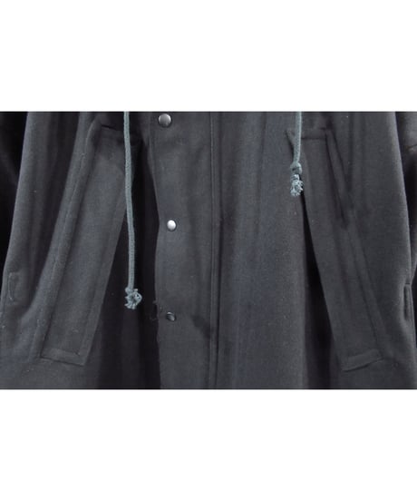 yohji yamamoto pour homme 切りっぱなし ラグランスリーブデザイン ミリタリーコート（FQ-C55-102）