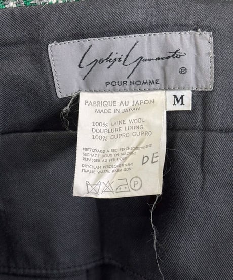 1980's yohji yamamoto pour homme vintage チェック柄パンツ（H-P-135xxx）
