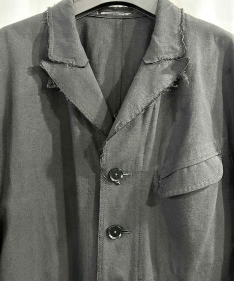 2010SS yohji yamamoto pour homme 切りっぱなしロングジャケット（HJ-J70-097）