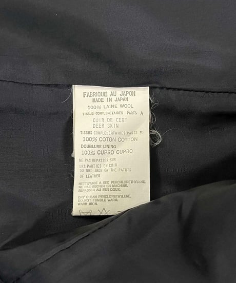 2002AW yohji yamamoto femme 鹿革切替ジャケット（FM-J29-817）