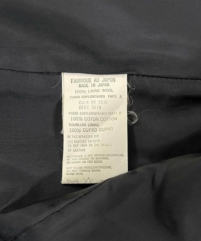 2002AW yohji yamamoto femme 鹿革切替ジャケット（FM-J29-81