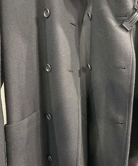 2022AW yohji yamamoto pour homme ツイルフランネル ラウンドカラー コート（HE-C08-105）