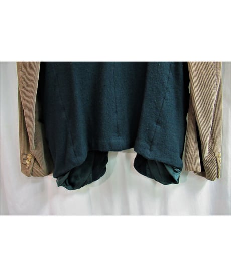 AD1994 COMME des GARCONS HOMME PLUS 縮絨 フロントジッパー 切替コーデュロイジャケット④ PJ-04004S