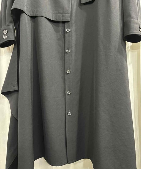 yohji yamamoto +NOIR デザインシャツワンピース（NC-D04-100）