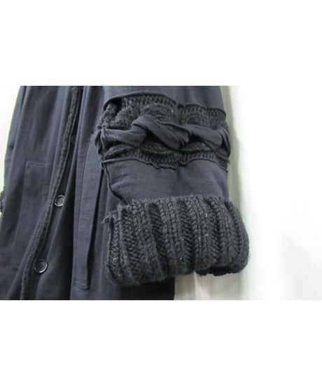 2016aw yohji yamamoto pour hommeカットソーレイヤードデザイン ロングニットジャケット（HR-K72-180）
